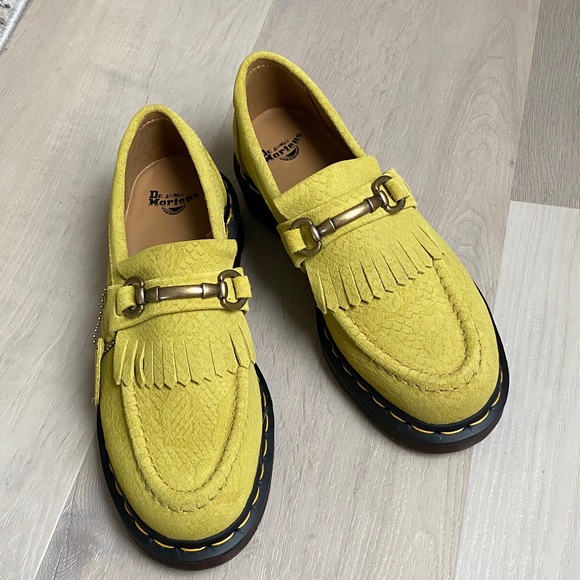 Dr. Martens Shoes - NWT! Dr. Martens ADRIAN SNAFFLE
EMBOSSED SUEDE KILTIE LOAFERS Moss Green -Size 8